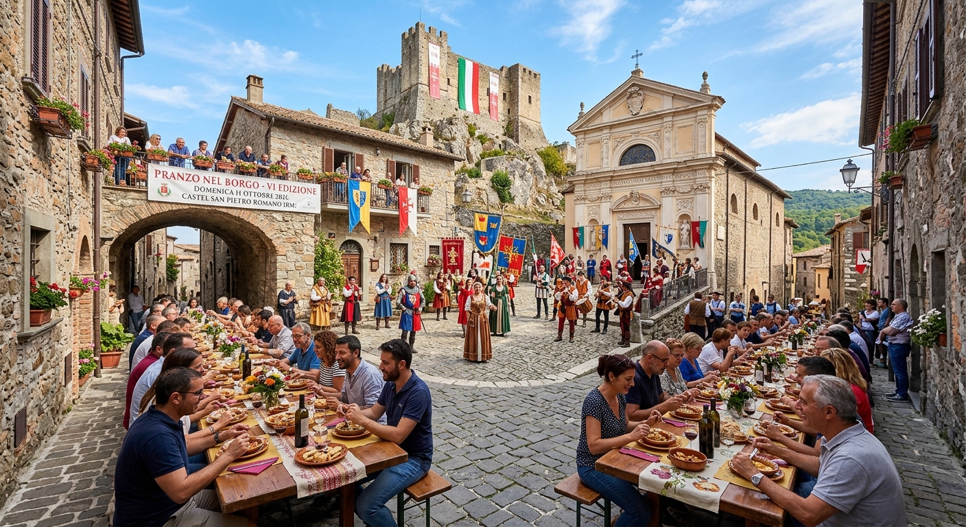 Castel San Pietro Romano: al via la VI edizione di “Pranzo nel Borgo”