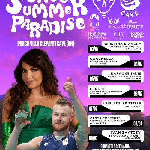 Cave Summer Paradise 2025: una settimana di musica, sport e magia sotto le stelle