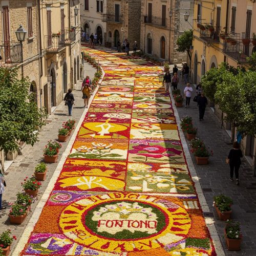 Pisoniano Un Tappeto di Fiori tra Devozione e Bellezza